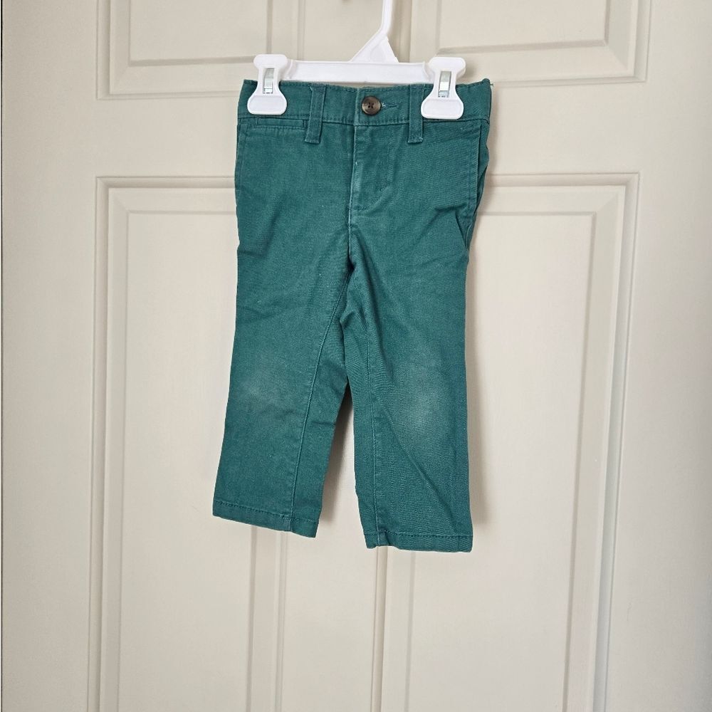 2/$15 Old Navy Toddler Boys Green Casual Pants 18-24 M